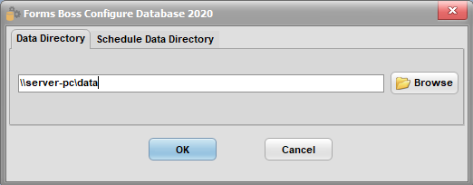 Forms Boss Configure Database